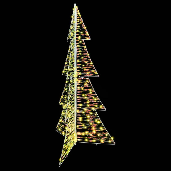 Juletræ med 240 LED'er Varm hvid 180 cm PET
