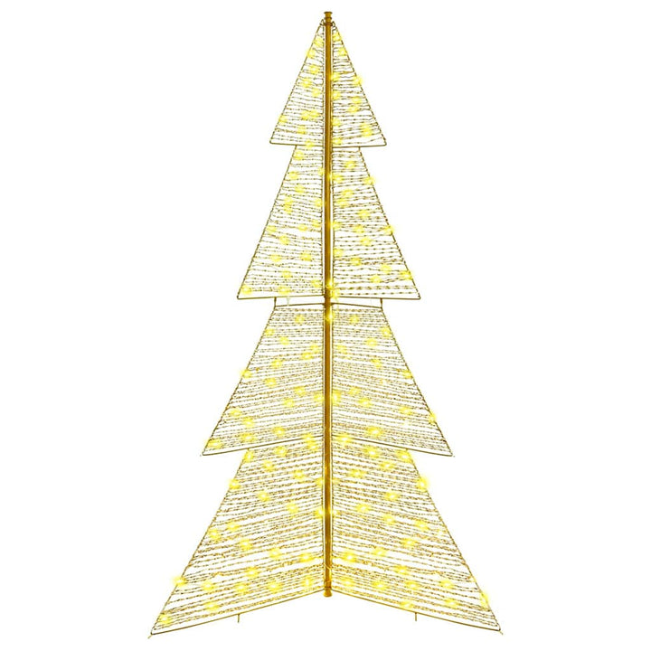 Juletræ med 240 LED'er Varm hvid 180 cm PET