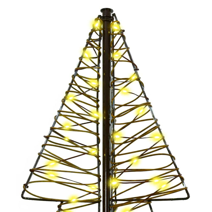 Juletræ med 240 LED'er Varm hvid 180 cm Rattan