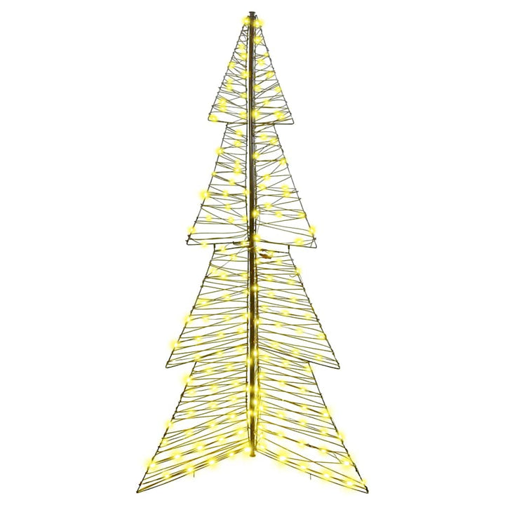 Juletræ med 240 LED'er Varm hvid 180 cm Rattan
