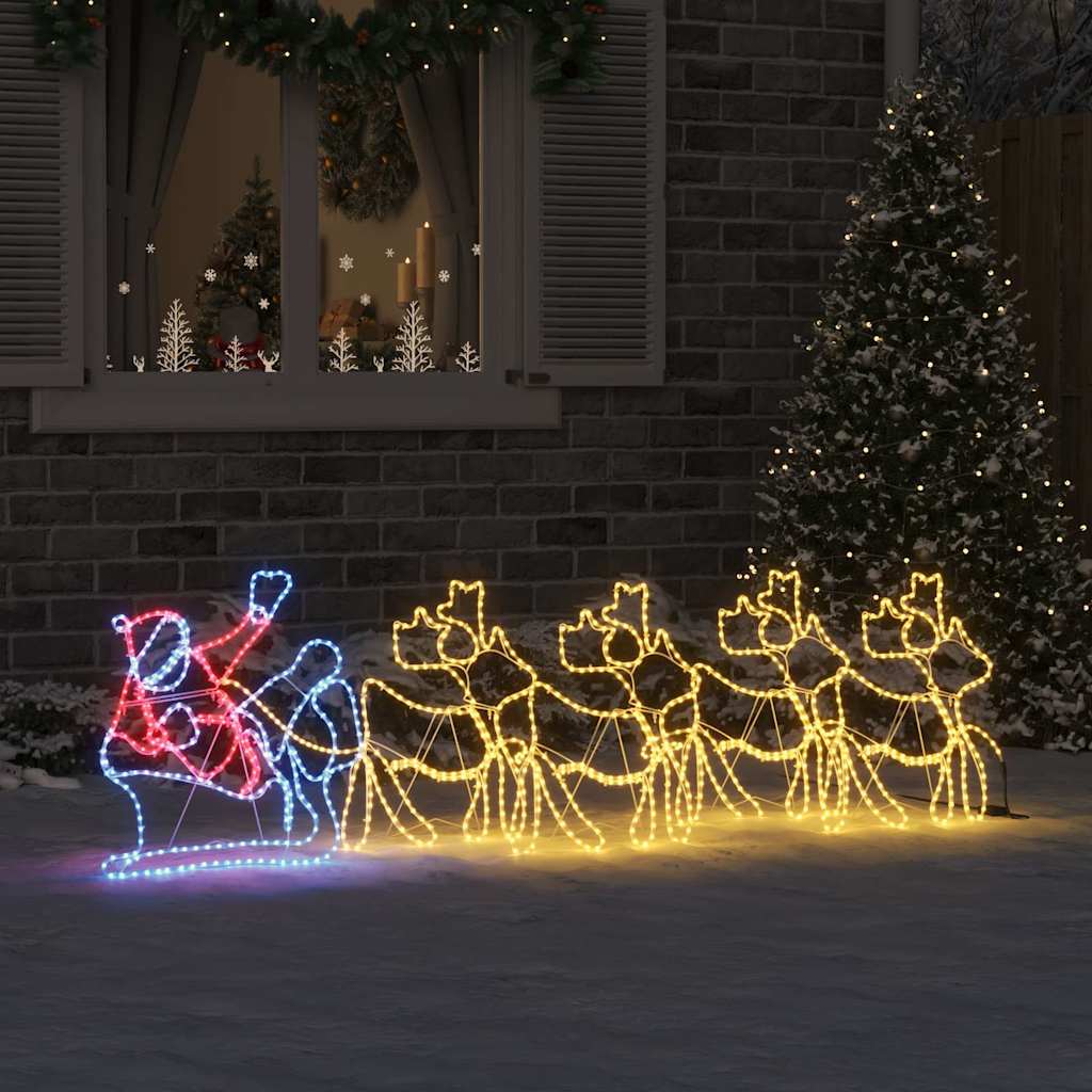LED Julepynt Flerfarvet 69 x 79 cm PVC