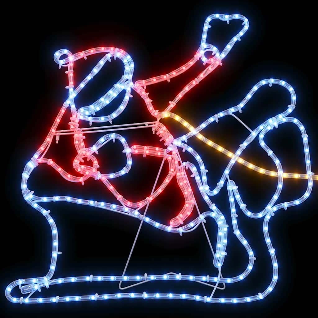 LED Julepynt Flerfarvet 69 x 79 cm PVC