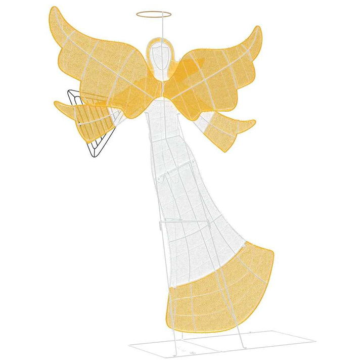 Lyst hjørne Varm hvid 116 x 29 x 158.5 cm Polyester