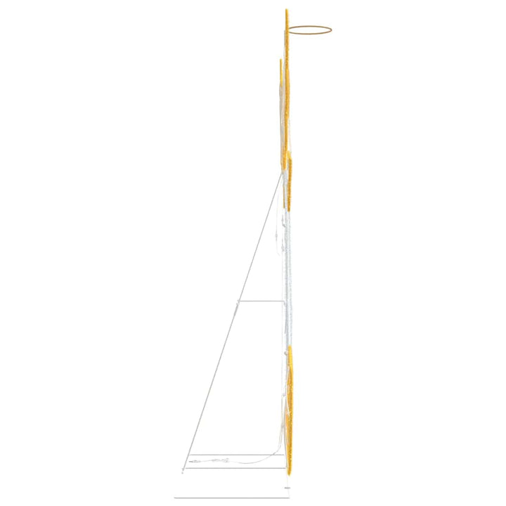 Lyst hjørne Varm hvid 116 x 29 x 158.5 cm Polyester