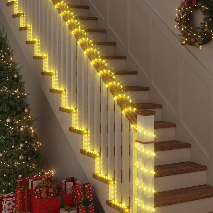 Sejllys med 2400 LED'er Varm hvid 100 m PVC