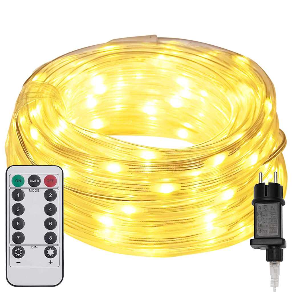 Sejllys med 2400 LED'er Varm hvid 100 m PVC