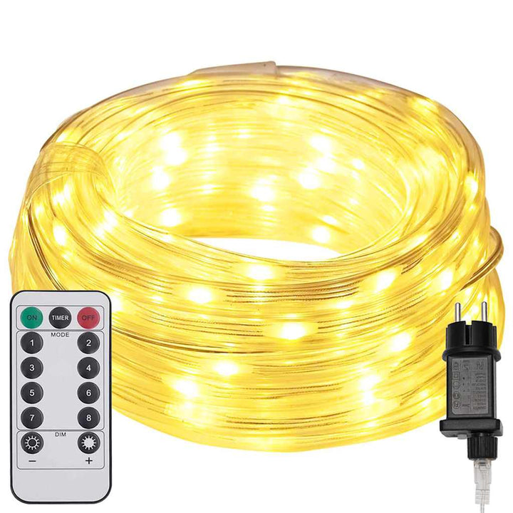 Sejllys med 2400 LED'er Varm hvid 100 m PVC