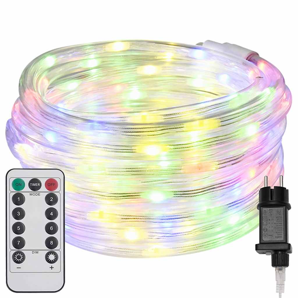 Sejllys med 2400 LED'er Flerfarvet 100 m PVC