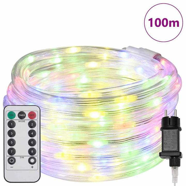 Sejllys med 2400 LED'er Flerfarvet 100 m PVC