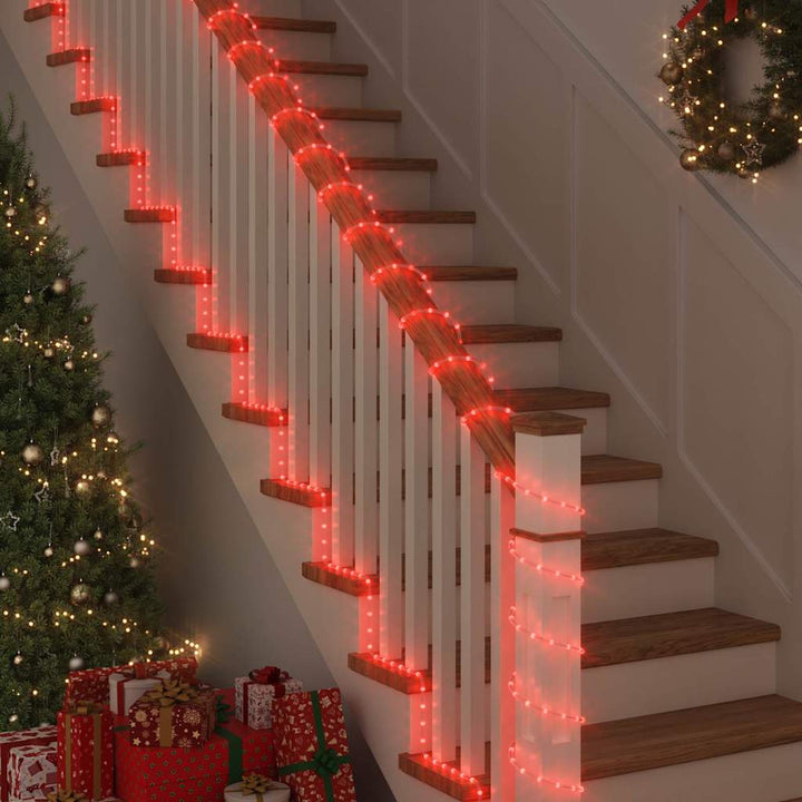 Sejllys med 2400 LED'er Rød 100 m PVC