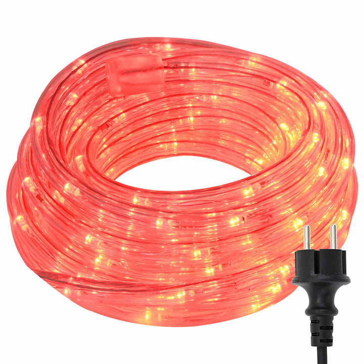 Sejllys med 2400 LED'er Rød 100 m PVC