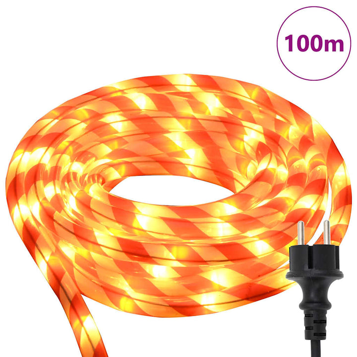 Sejllys med 2400 LED'er Varm hvid 100 m PVC
