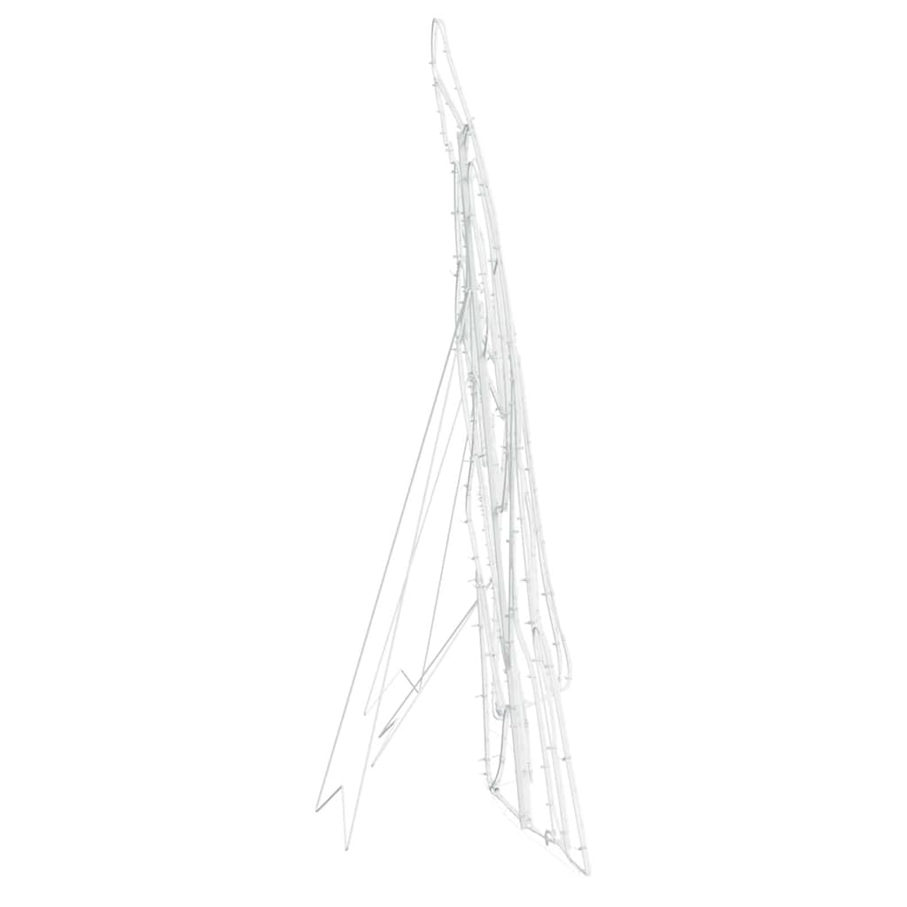 Belyst Krybbescene med 550 LED'er Flerfarvet 112 x 72 cm PVC