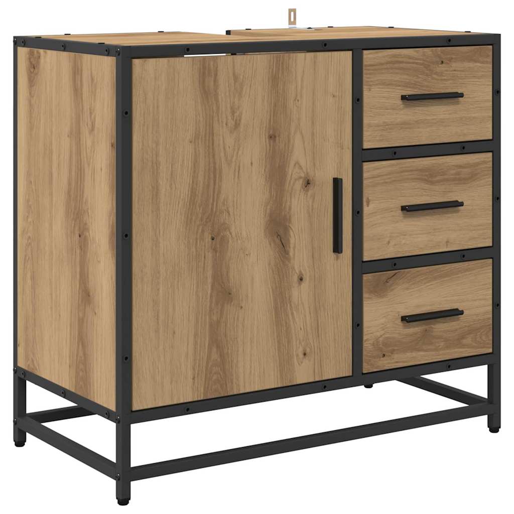 Badeværelsesmøbel sæt 3 pcs artisan eg 35 x 37,5 x 100 cm