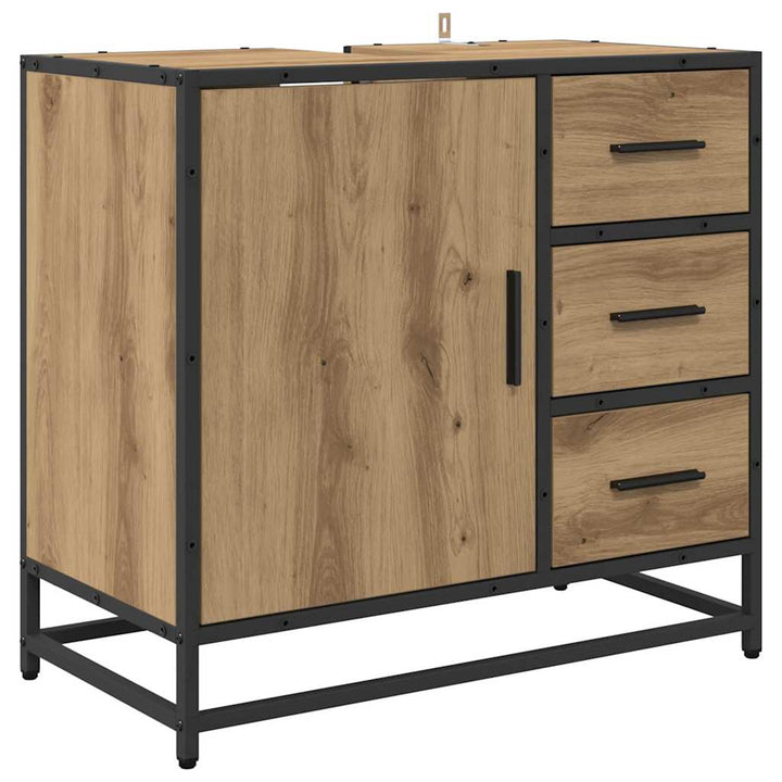 Badeværelsesmøbel sæt 3 pcs artisan eg 35 x 37,5 x 100 cm