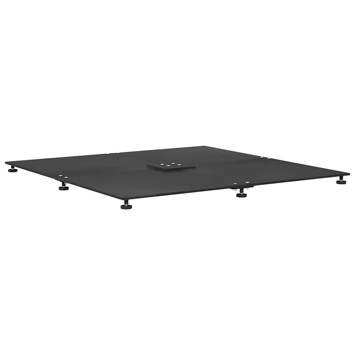 Parasolfod Sort 100 x 100 x 4 cm Stål