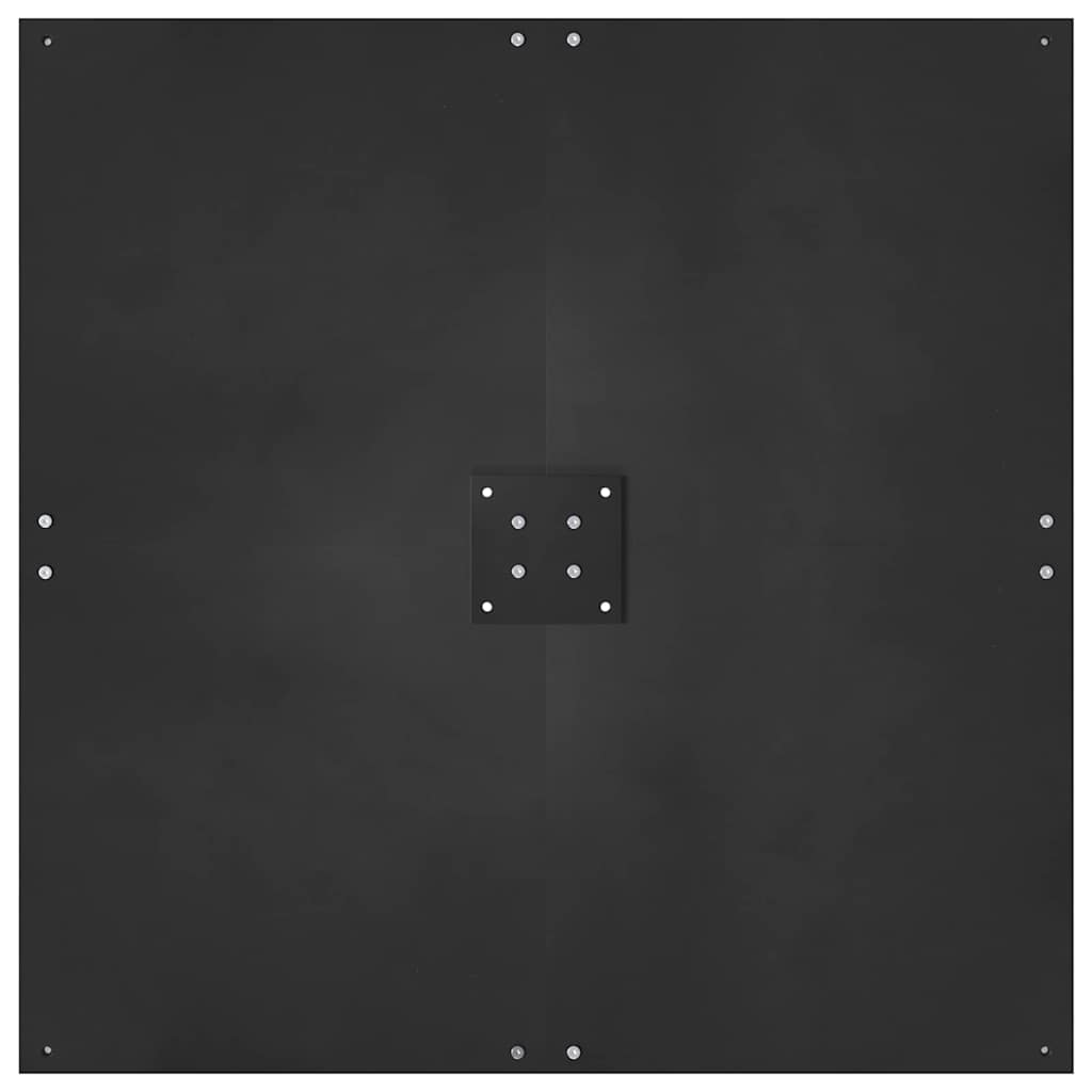 Parasolfod Sort 100 x 100 x 4 cm Stål