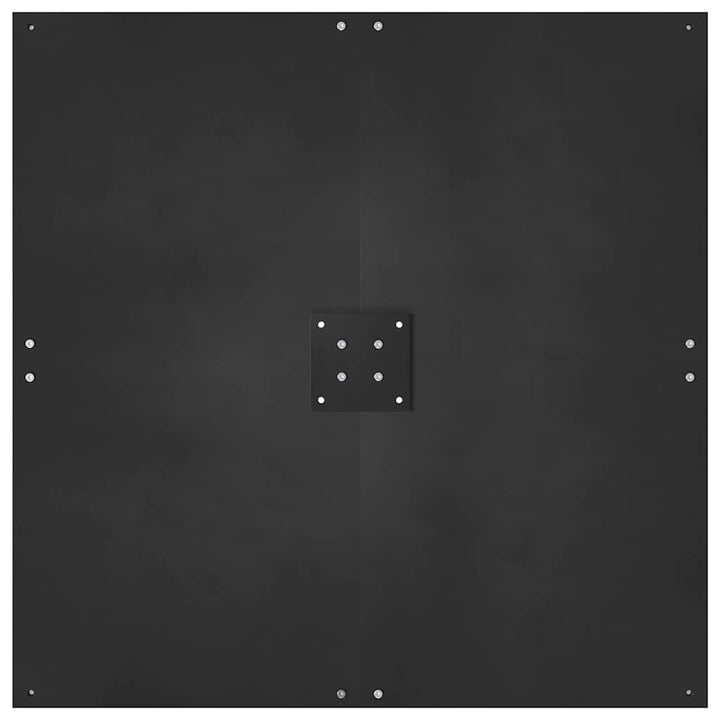 Parasolfod Sort 100 x 100 x 4 cm Stål