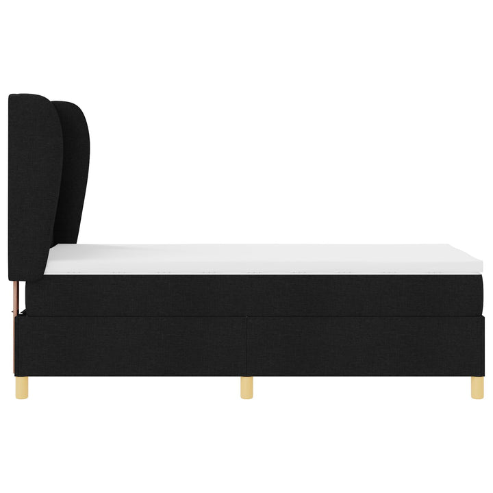 Sengestel med madras Sort Stof 90 x 190 cm Sengemadras