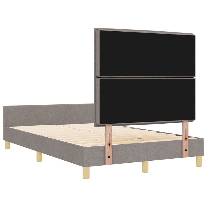 Taupe Stof Sengestel 140x190 cm