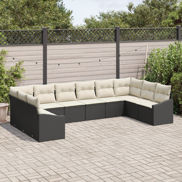 Have Sofa Sæt 10-delt Beige puder og sort ramme