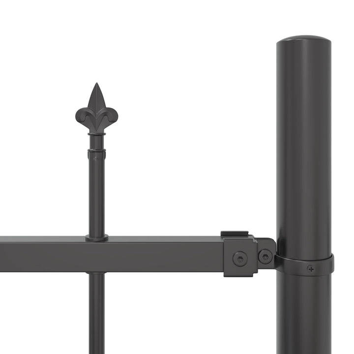 Havehegn med Bue Top Grå 8,5x1,5 m Stål