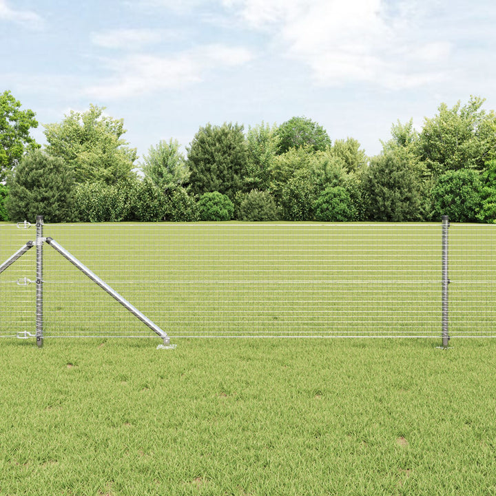 Vævet Trådhegn med 13 Spidser 0.4x25 m Galvaniseret Stål
