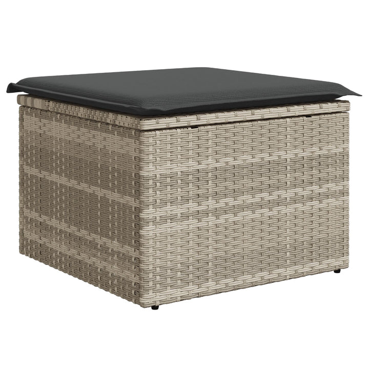 Have Sofa Sæt Sæt af 7 Brun, Grå Rattan, Polyester Have Sofa Sæt