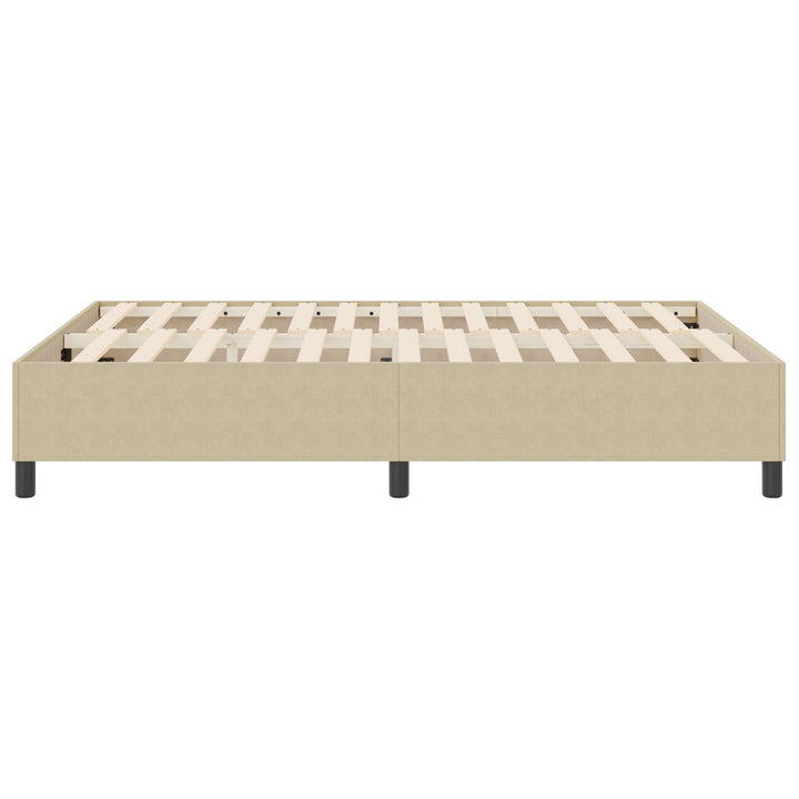 Box Spring Seng Lys Grøn Grå 140x200 cm Corduroy Stof