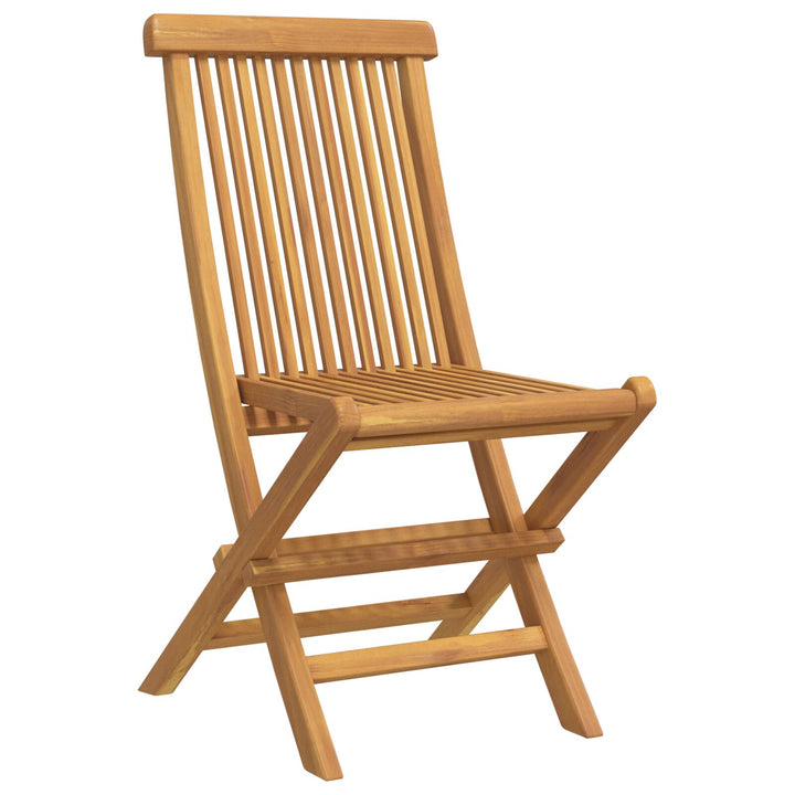 7 Delers Have Spisebord Sæt Massivt Teak