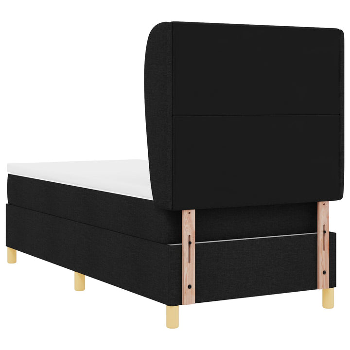 Sengestel med madras Sort Stof 90 x 190 cm Sengemadras