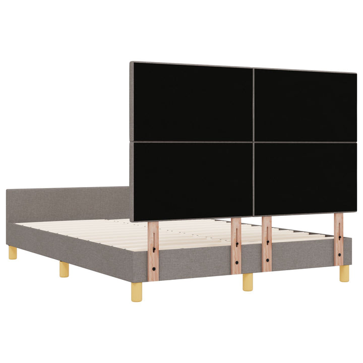 Sengestel Taupe 140x200 cm Stof
