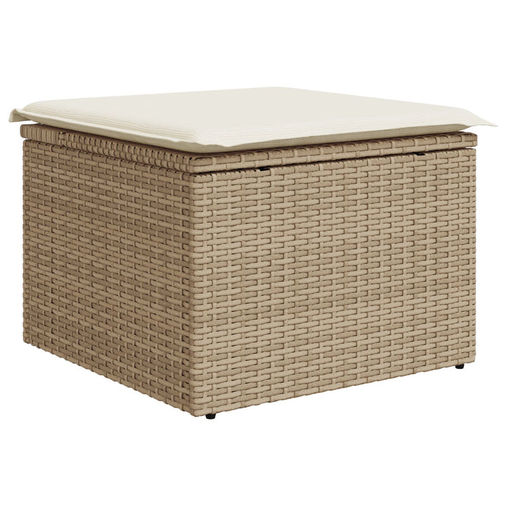 Have Sofa Sæt Sæt med 8 Beige Rattan, Polyester, Glas