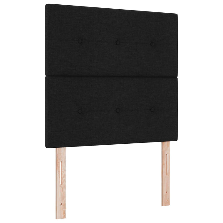 Sengestel Sort 120x190 cm Stof
