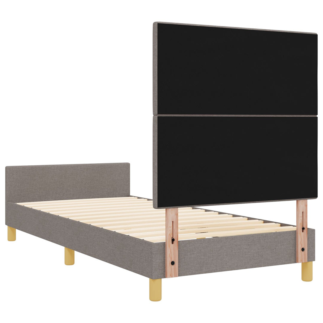 Taupe Sengestel 100x200 cm i Stof