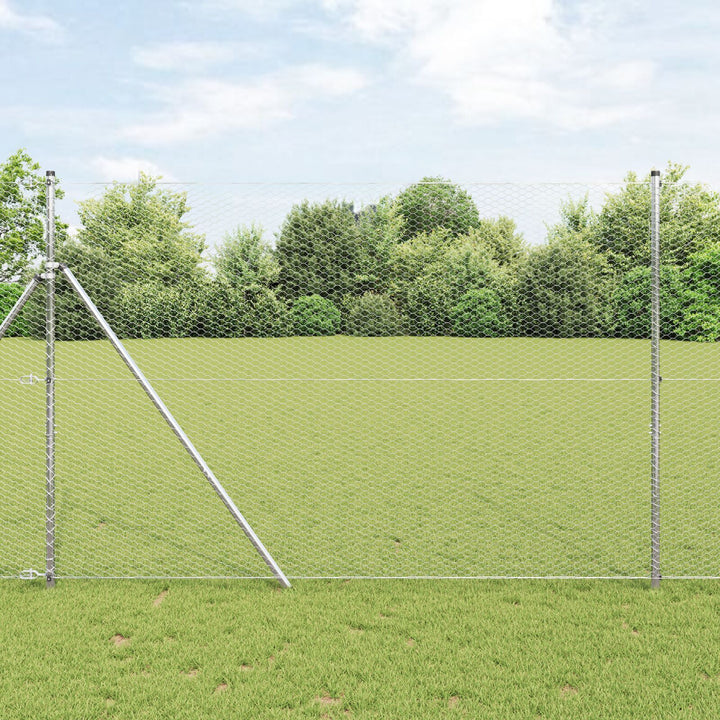 Hexagon hegn 1.6x100 m Galvaniseret stål