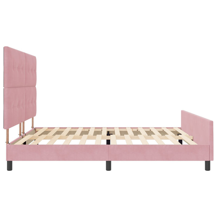 Sengestel Pink 200x200 cm Fløjl