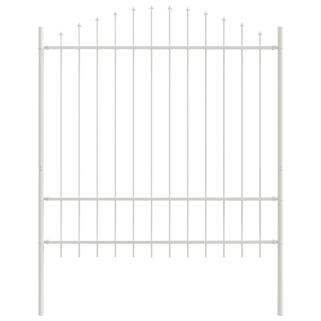 Havehegn med bue-top Hvid 5,1x1,75 m Stål
