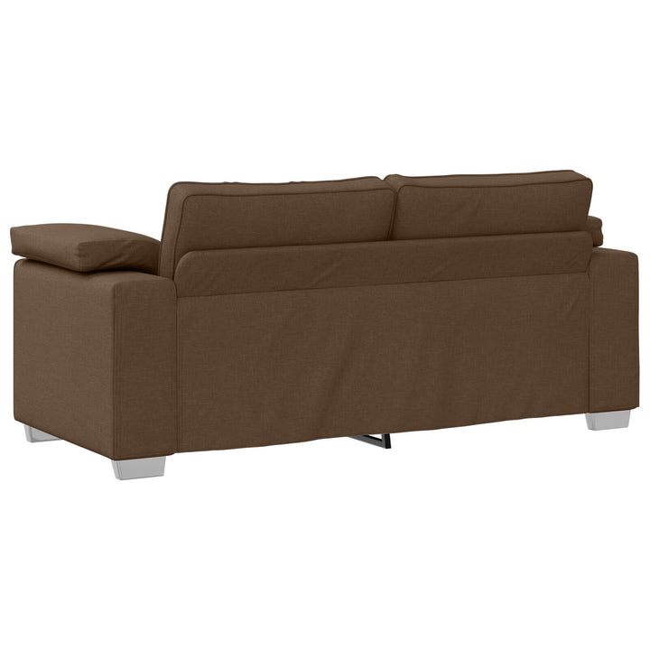 Sofa Brun Polyester Medium Aftagelige betræk 3-personers sofa