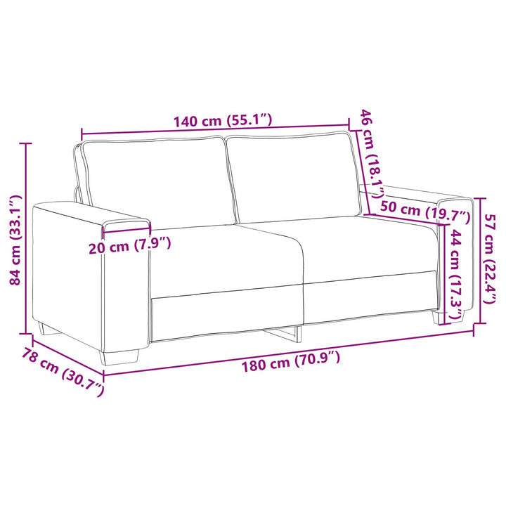 Sovesofa Hvid 140 cm Kunstlæder