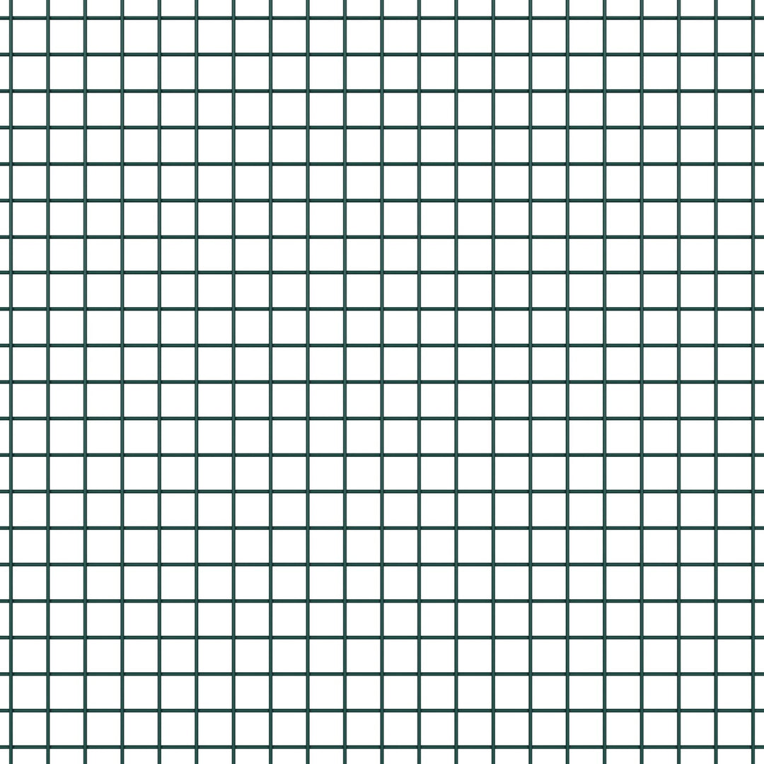 Vinklet Trådhegn med 13 Spike Poster Grøn 1.2x50 m Stål