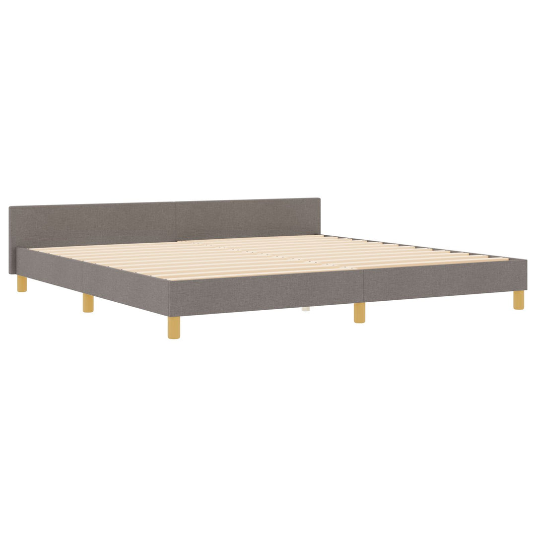 Sengestel Taupe 200x200 cm i stof