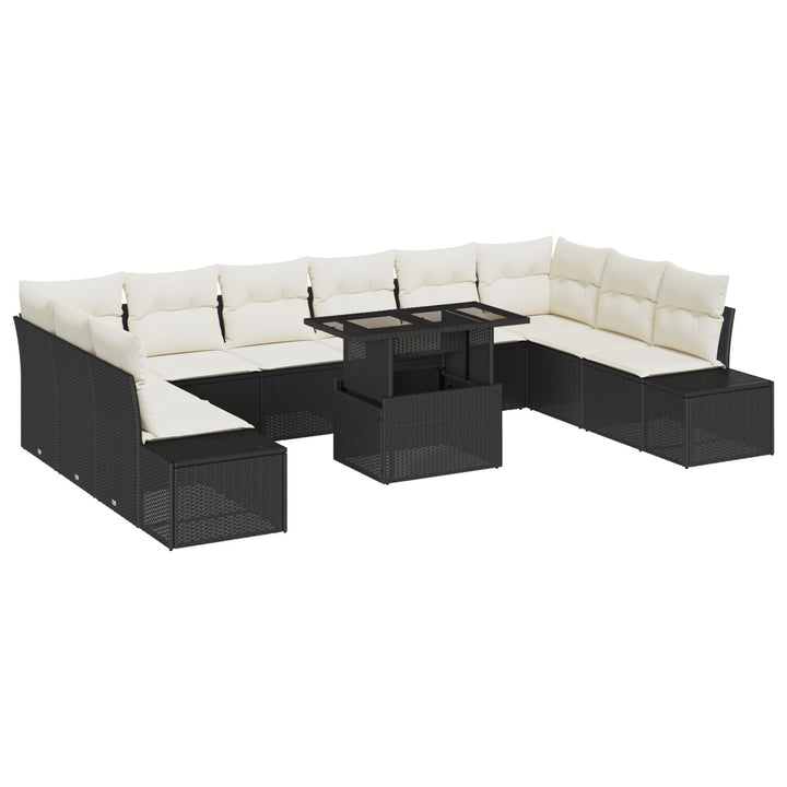Have Sofa Sæt 11 Del. Cremehynder, sort ramme