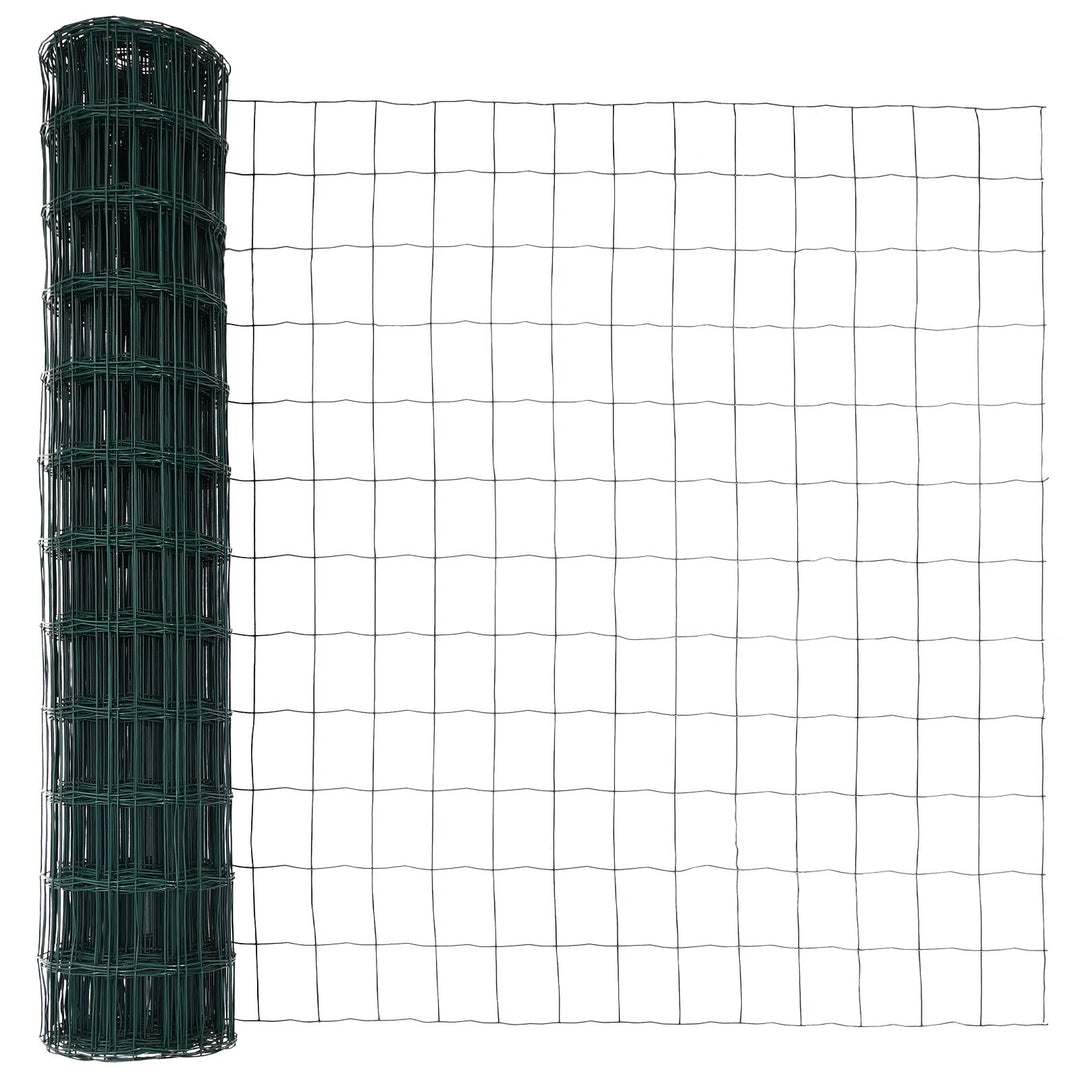 Eurohegn med 7 Spike Posts 1x10 m Galvaniseret Stål Grøn