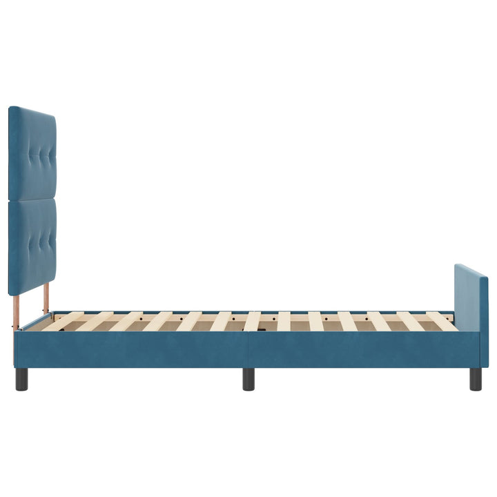 Sengestel Mørkeblå 90x200 cm Fløjl