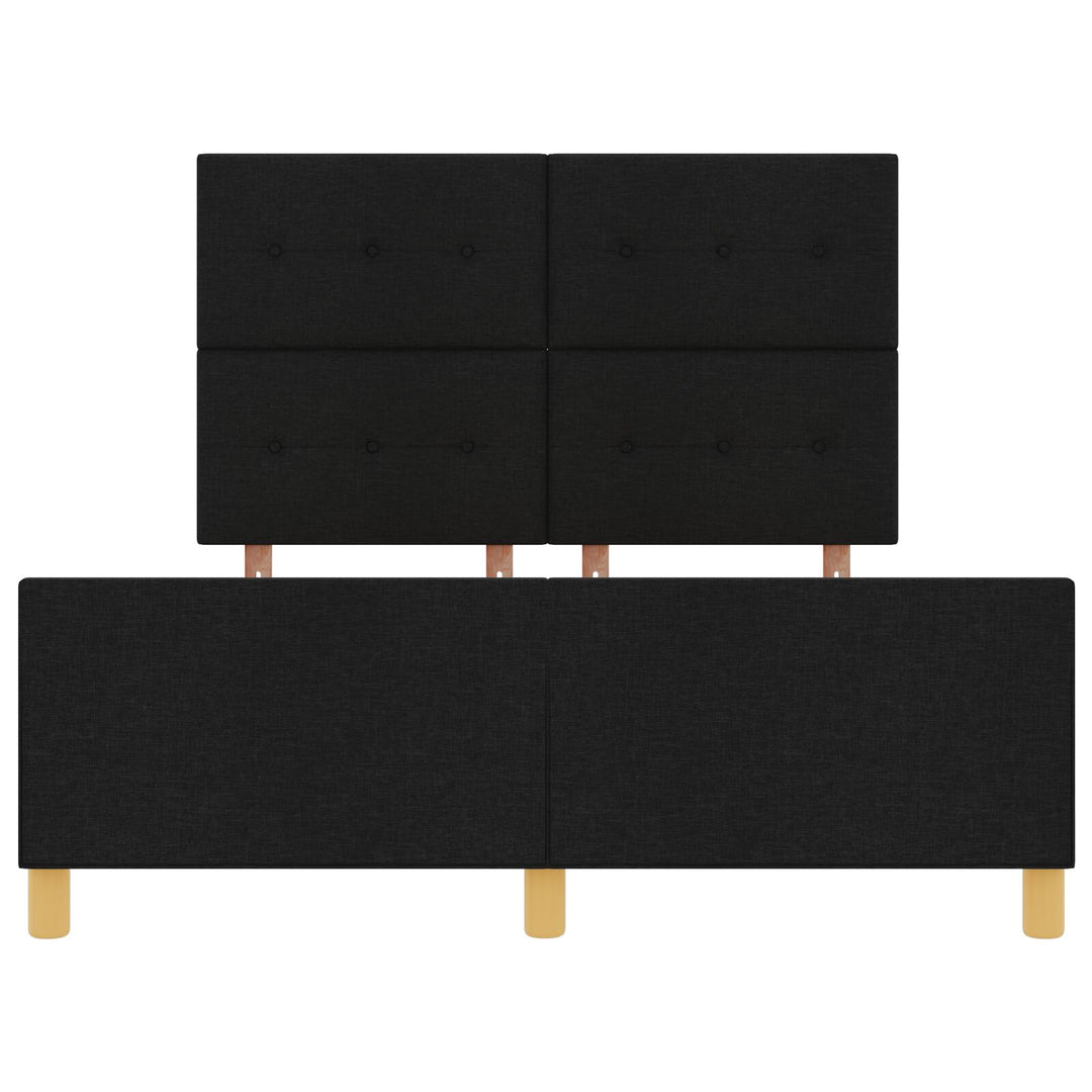 Sengestel Sort 140x190 cm Stof