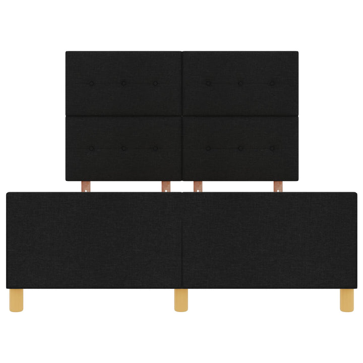 Sengestel Sort 140x190 cm Stof