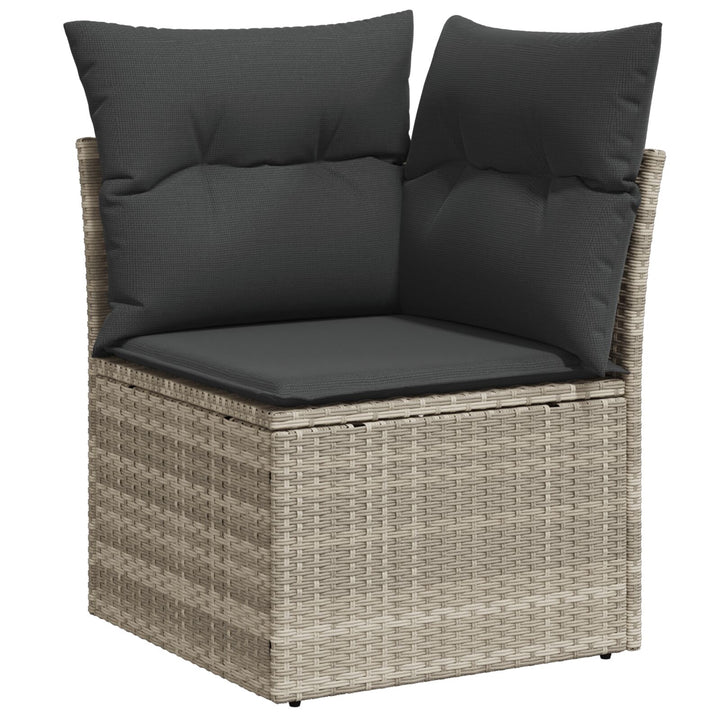 Have Sofa Sæt Sæt af 7 Brun, Grå Rattan, Polyester Have Sofa Sæt