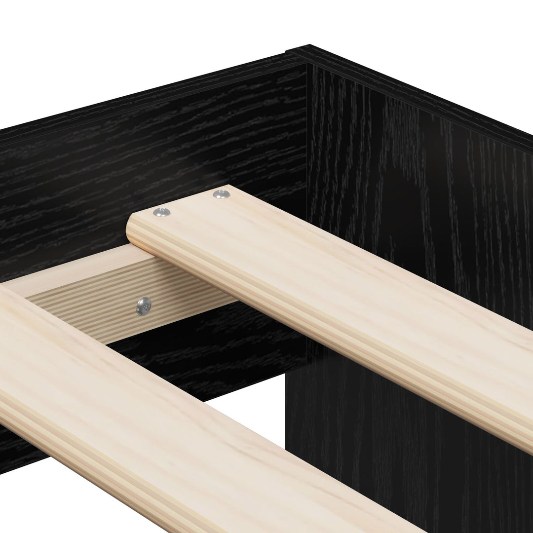 Sengestel Sort egetræ 100 x 200 cm