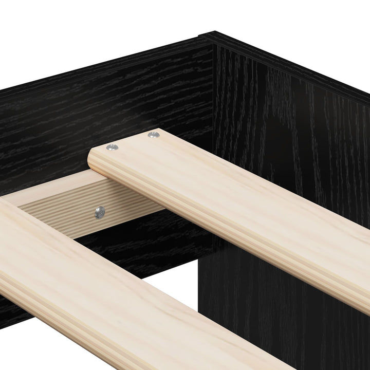 Sengestel Sort egetræ 100 x 200 cm